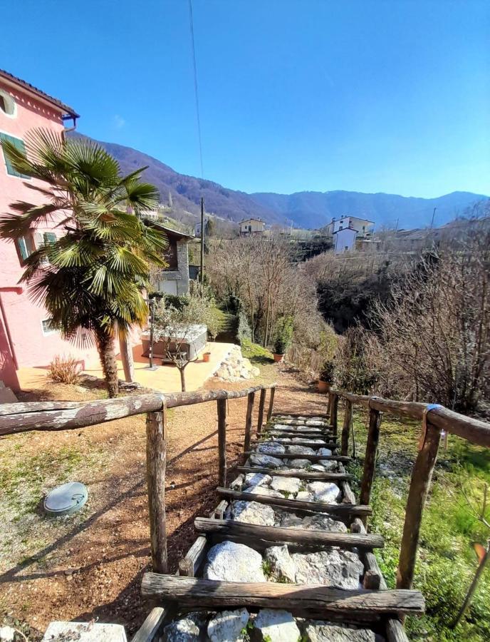 La Casa Rosa Di Segusino With Spa Jacuzzi In Garden Sequsino Luaran gambar