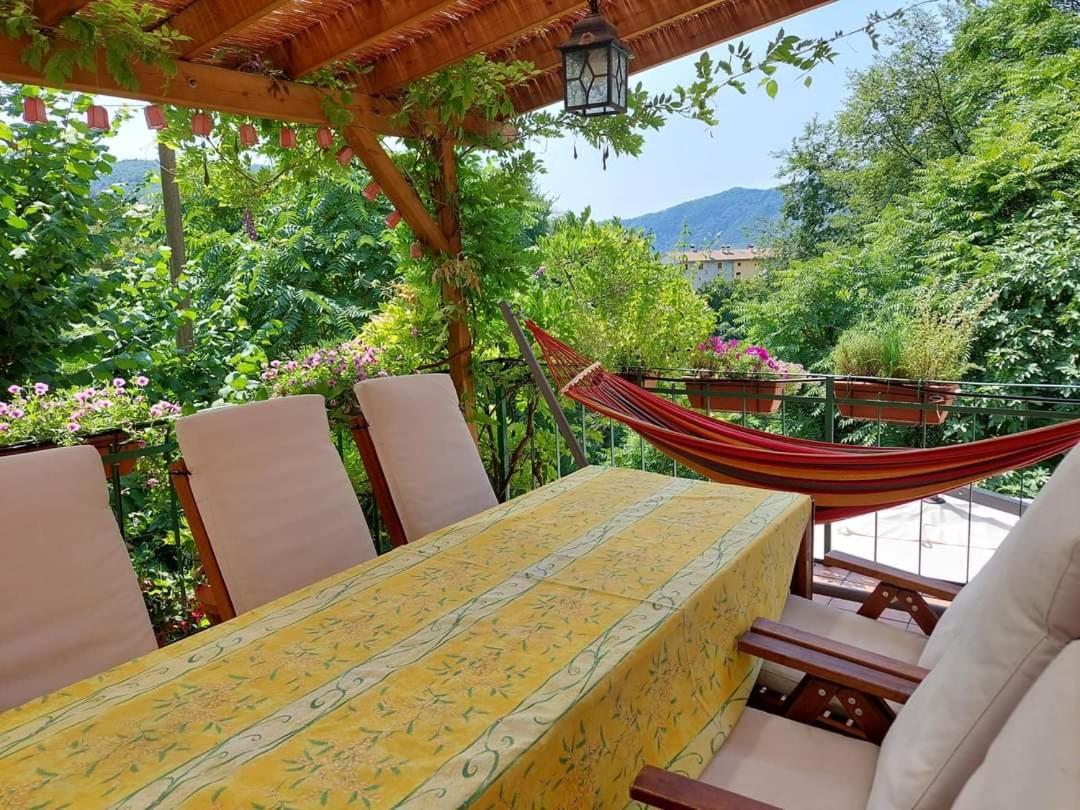 La Casa Rosa Di Segusino With Spa Jacuzzi In Garden Sequsino Luaran gambar
